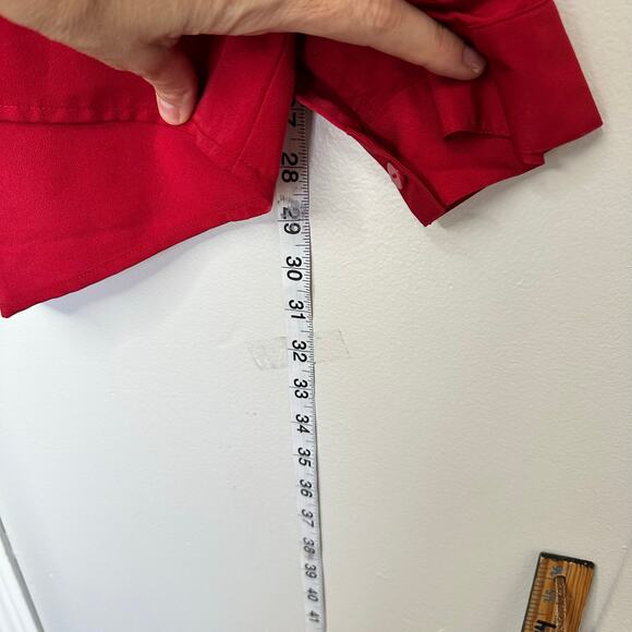 Chicos red career button down blouse size 3 XL - Picture 2 of 6